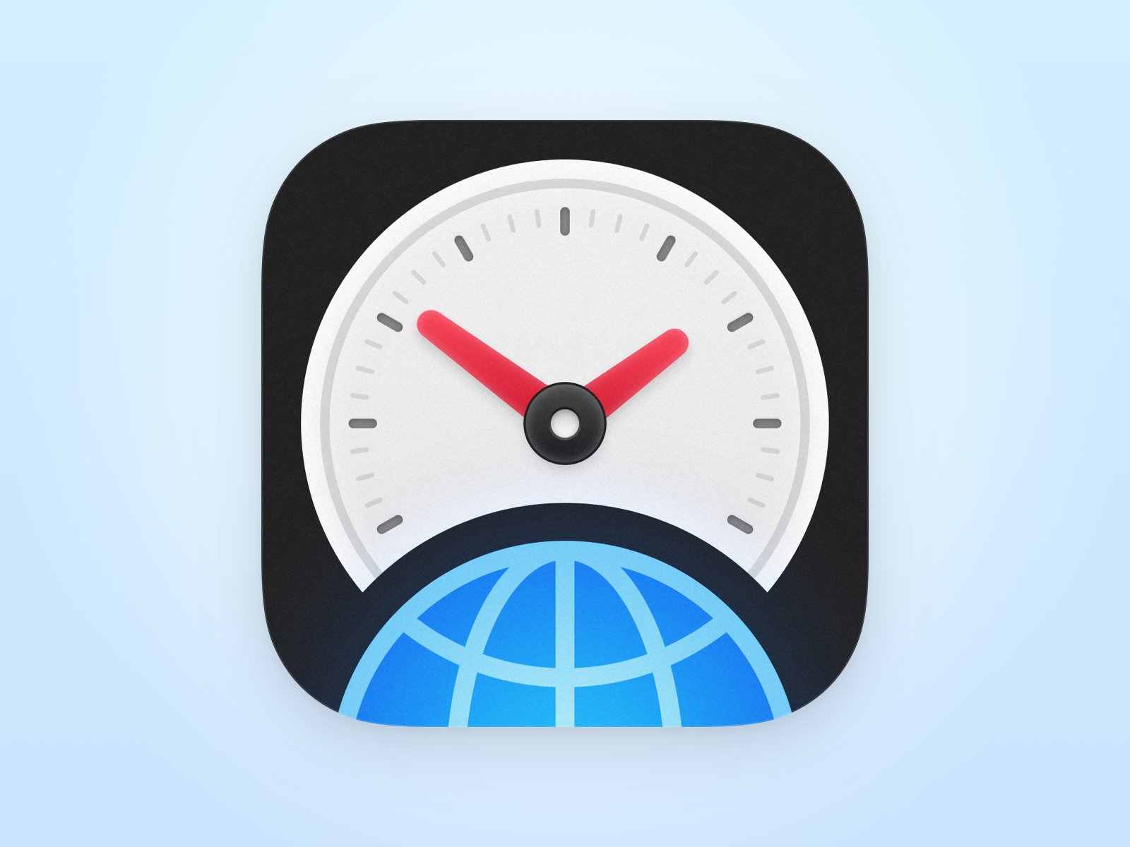 World Clock Time Widget - iOS App Icon by Matthew Skiles on Dribbble