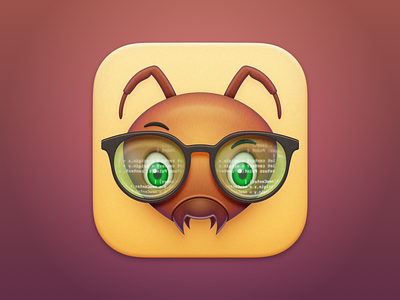 DevAnt - macOS App Icon ant ant face ant icon app icon app icon design icon design mac app icon macos app icon realmac software