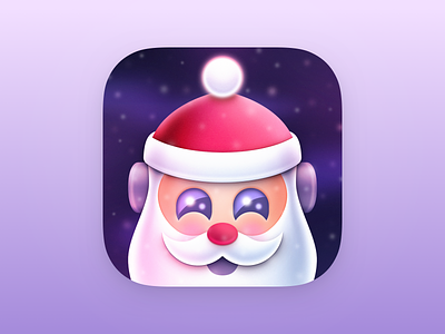 Santa Apollo App Icon apollo app icon app icon icon icon design ios app ios app icon santa