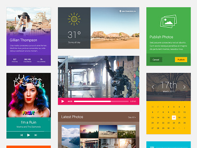 Joocy UI Kit - Download android clean colorful download flat joocy ui ui kit