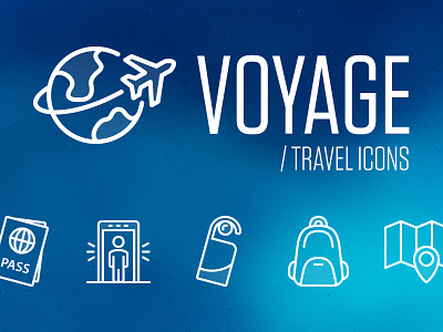 Voyage - Travel Icons (40 Free Icons)
