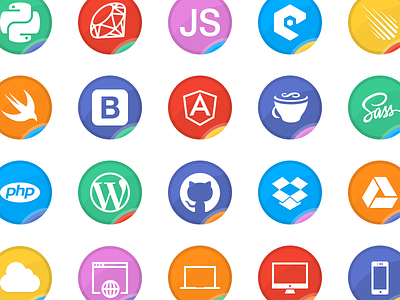 Dev Up - Free Icon Set colorful icons developers icon set icons