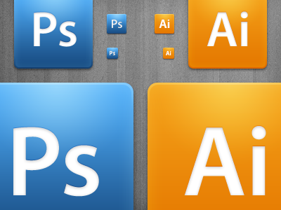 Ps & Ai Icons illustrator icon photoshop icon