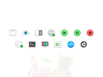 Custom Handbrake Toolbar and Preference Icons handbrake icon icons os x preference icons toolbar icons