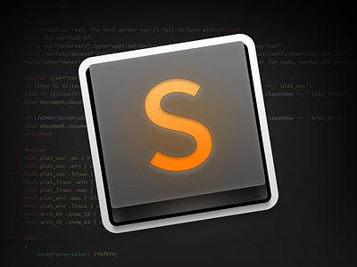 Sublime Text App Icon app icon mac app mac app icon os x os x app icon sublime sublime text