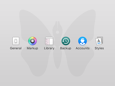 Custom Ulysses Preference Icons icons macos macos icons preference icons ulysses app
