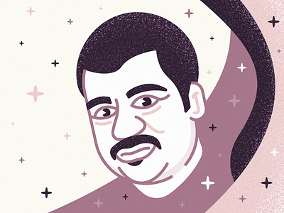 Neil deGrasse Tyson Illustration face illustration neil degrasse tyson