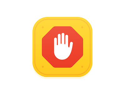 "I'd Recommend You Stop That" hand stop stop hand stop icon