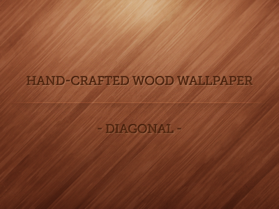 Hand Crafted Wood Wallpaper - Diagonal