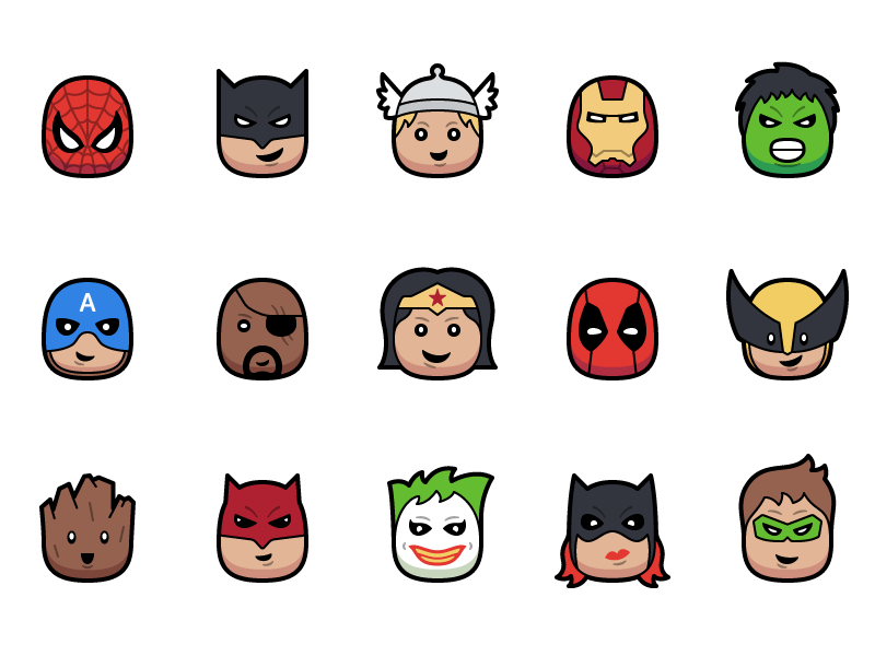 Blast - 15 Superhero Icons by Matthew Skiles on Dribbble