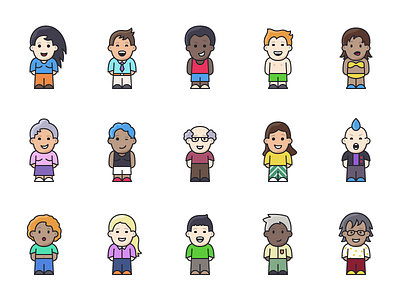 Lil Buddies - 15 People Icons free icons people