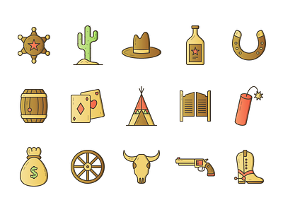 Lobo - 15 Western Icons free icons western