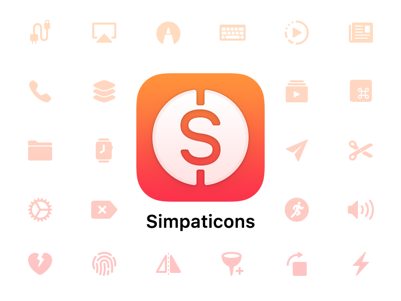 Simpaticons - iOS Style Icon Set simpaticons icon set ios icons ios icons