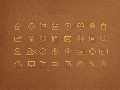 Nameless Icons v.2 by Matthew Skiles on Dribbble