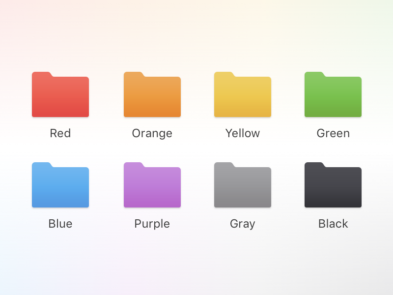 changing folder icon color mac