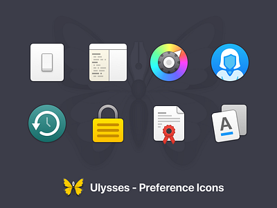 New Ulysses Preference Icons