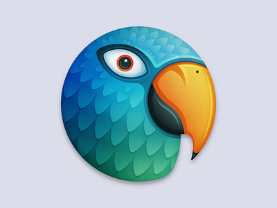 Parrot App Icon - Direction A app icon bird macos app icon parrot