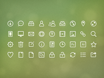Eco Ico icons line icons
