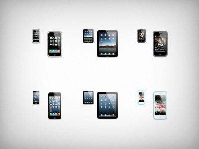 iOS Device Icons icons ios ios devices ipad iphone ipod