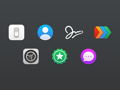Airmail Zero Preference Icons icons mac app preference icons macos macos icons pref icons preference icons prefs ui icons