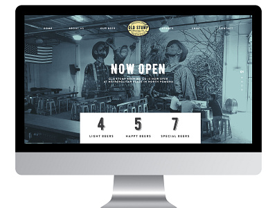 Old Stump Brewery design concept brewery design concept web design