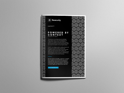 Resecurity brochure design concept booklet branding brochure design design concept illustration modern brochure technology brochure typography