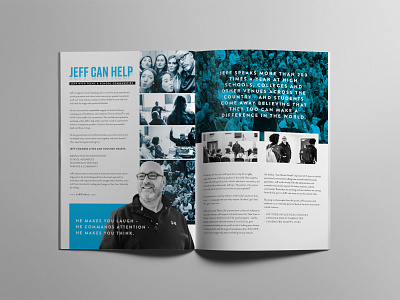 Motivational brochure booklet branding brochure design motivational speaker typography