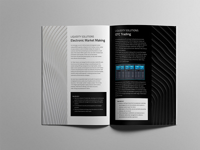 Corporate Brochure for Financial Technology Firm booklet branding brochure design business brochure cryptocurrency design concept financial brochure modern brochure typography