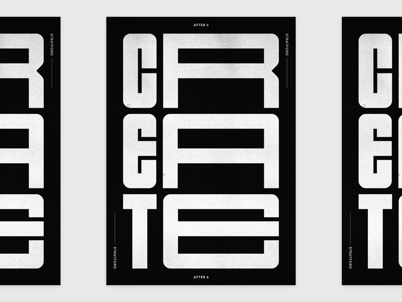 'Create' design exploration feedback graphic graphic design kinetic poster kinetic typography motion motion graphics stretched type type typography urban wip
