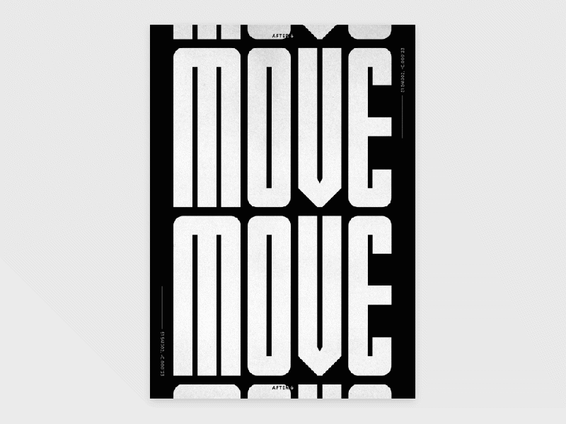 Move behance project condensed type design graphic graphic design kinetic poster kinetic typography london motion motion graphics typography urban vector
