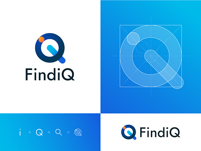 FindiQ (unused 1/3) branding concept design graphic graphic design logo logo concept logo design rejected logo typography vector visual design