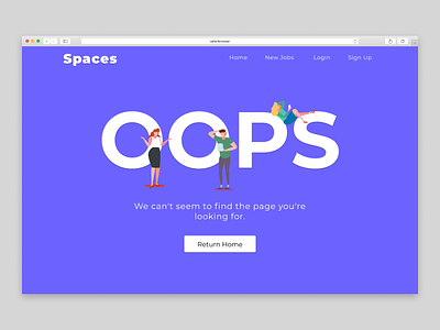 Daily UI #008 - 404 page 404 daily ui illustration landing ui ux uxdesign