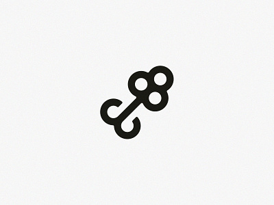 flower key branding brandmark design icon illustrator logo minimal sign symbol vector