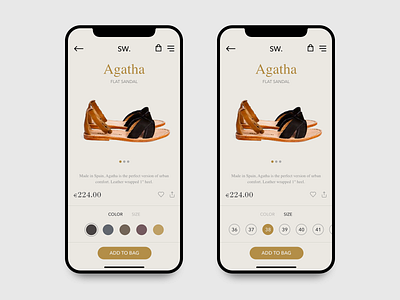 Shoe Brand Store App Concept