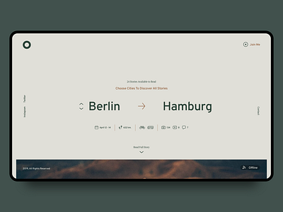 Minimal Travel Blog. City Selection Screen 2 app blog blog page clean concept desktop desktop app minimal minimal blog travel typography ui ui ux design ux ux ui