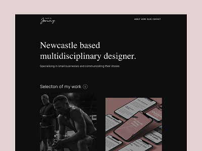 Finally working on my own website black and white branding dark development mvp portfolio portfolio website typography