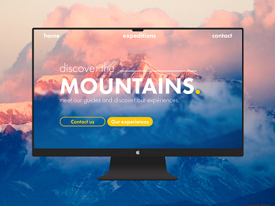 Adventure seeker site UI design