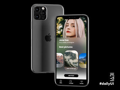 User profile UI design dailyui dailyuichallenge experiencedesign interface iphonedesign ui uidaily uidesign uidesigns userexperience userexperiencedesign userinterface userinterfacedesign ux uxdesign uxdesigners uxdesignmastery uxdesigns uxui uxuidesign