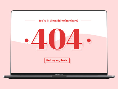 404 page UI design