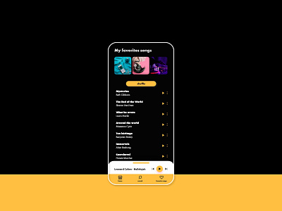 Music player UI design