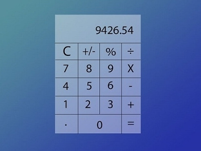 Daily UI #004 - Calculator 004 calculator dailyui nr