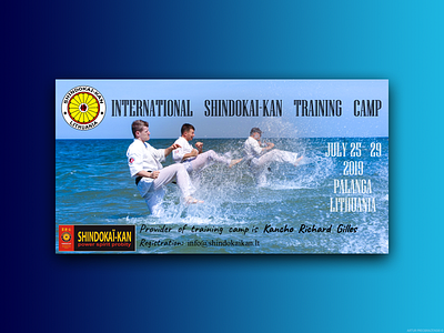 Shindokai kan - Karate Summer Camps Advertising Flyer