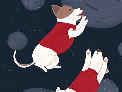 Space Dogs - Belka & Strelka illustration