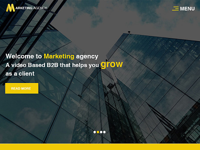 Marketing agency site (logo changed for obv reasons)