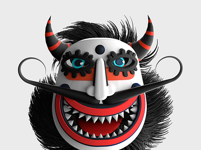 Mask Kuker 3d acrime adobe aftereffects animation c4d cartoon design illustration render