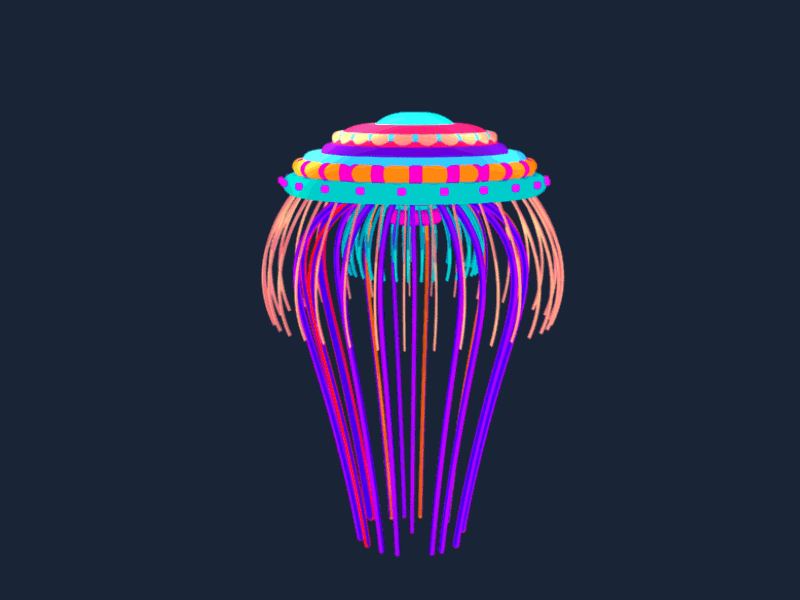 JellyBot acrime edesign jellyfish motion neon