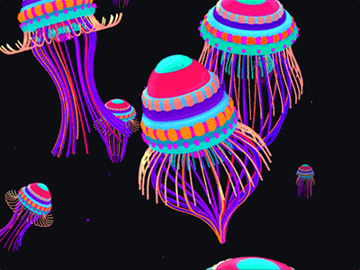 a swarm of jellyfish