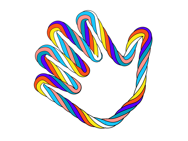 Our DNA is colourful 3d animation branding c4d cartoon design edesign illustration logo motion vector