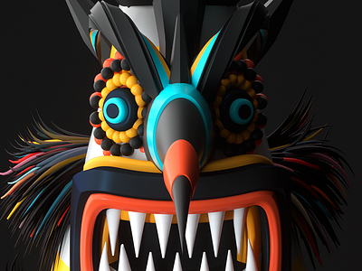 Kukeri masks 2nd 3d acrime adobe aftereffects animation c4d cartoon design edesign illustration motion render