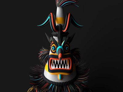 KUKERI project 3d acrime adobe aftereffects animation c4d cartoon design edesign illustration motion render vector